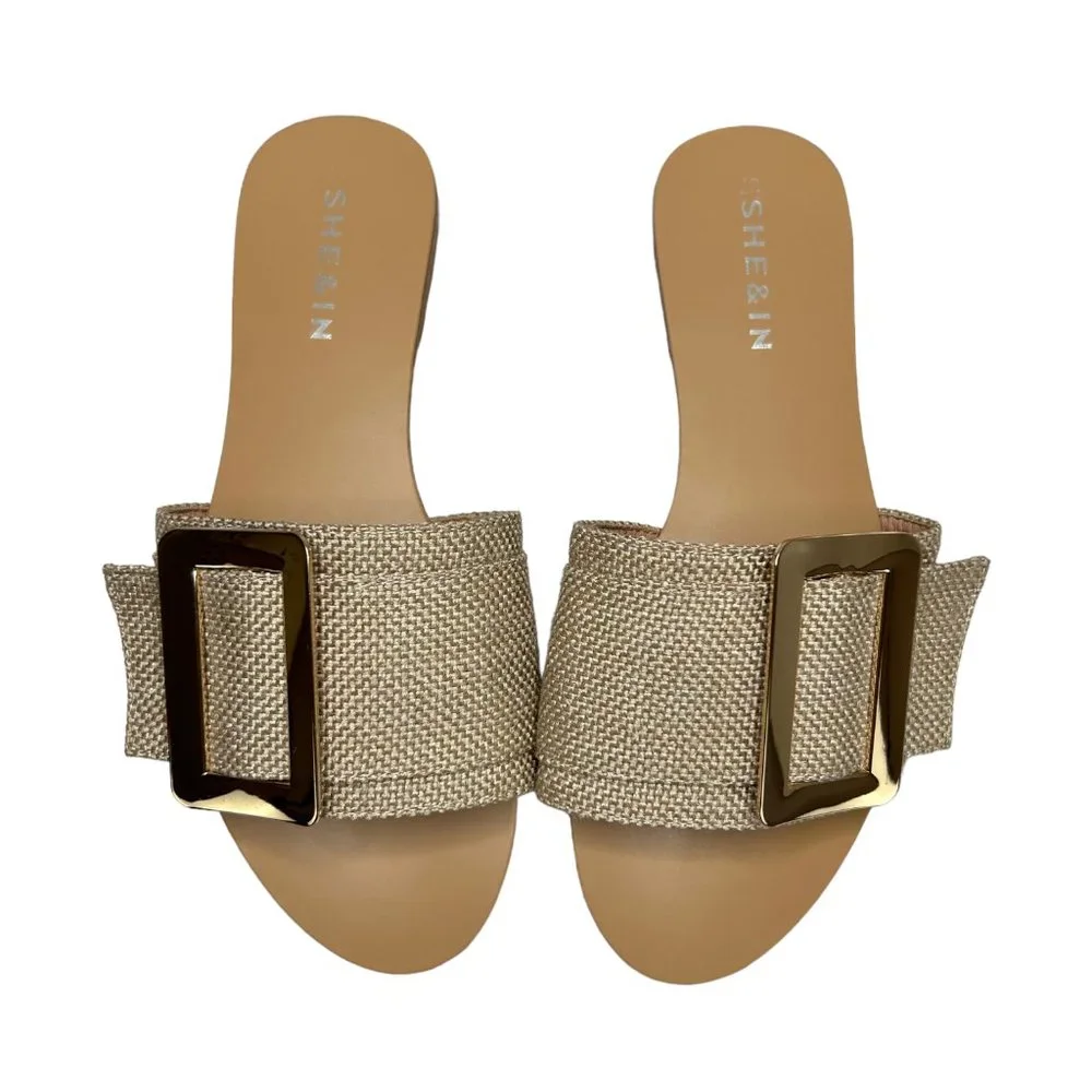 Shein Canvas Slide Sandal (6.5)